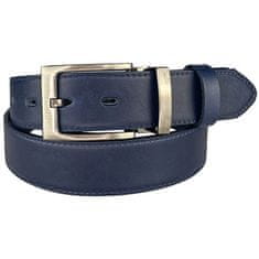 Penny Belts Moški usnjeni socialni pas 35-020-2-56 blue (Dolžina pasu 115 cm)