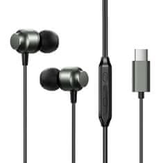 shumee Headset USB-C JR-EC06 in-ear slušalke, sive