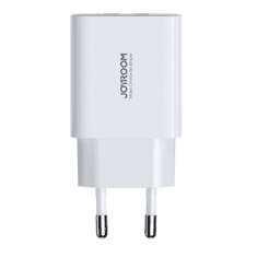 Joyroom Polnilec 2x USB-A 10,5W 2,1A bele barve