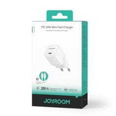 Joyroom USB-C PD 20W omrežni polnilnik + kabel USB-C JR-TCF02 bela