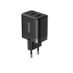 Joyroom Omrežni polnilec 2x USB-A 12W 2,4A črn