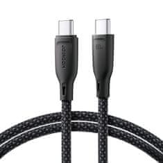 Joyroom Kabel USB-C 60W za hiter prenos Večbarvna serija 1m črn