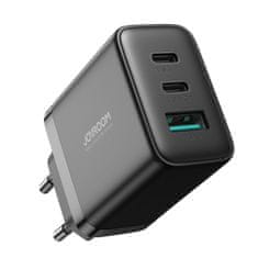 Joyroom Hitri polnilec 2x USB-C / 1x USB-A 32W črn