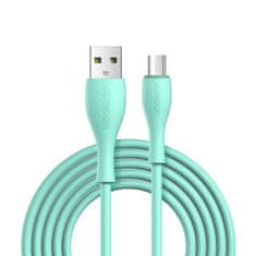 Joyroom Kabel USB-A - microUSB 3A indikator polnjenja 2m zelen