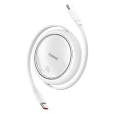 BASEUS Vlečni kabel USB-C 100W Free2Draw Mini 1m bela