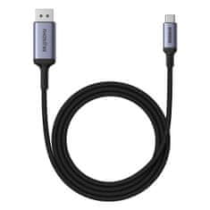 BASEUS Enosmerni kabel USB-C na DisplayPort 1.4 HD 8K 60Hz 2 m črn