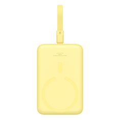 BASEUS MagSafe Mini Powerbank 10000mAh 20W s kablom Lightning za iPhone 0,3 m rumene barve