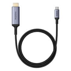 shumee Kabel USB-C - HDMI 8K 60Hz, fleksibilen, vzdržljiv, 1,5m, črn