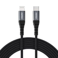 Choetech Kabel iPhone USB-C - Lightning MFi 480Mb/s 3A 3m črn