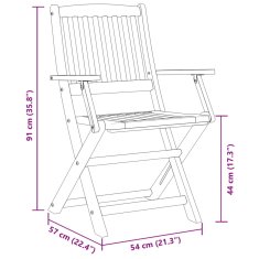 Vidaxl Vrtna jedilna garnitura 7-delna 180x90x75 cm trden akacijev les