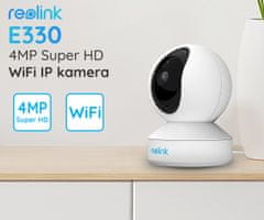 Reolink E330 IP kamera, 4MP Super HD, WiFi, vrtenje/nagibanje, IR nočno snemanje