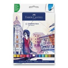 Faber-Castell Goldfaber Aqua Dual Marker set, 12 barv