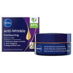 Nivea Nočna krema za izboljšanje kontur 65+ (Anti-Wrinkle Contouring Night Care) 50 ml