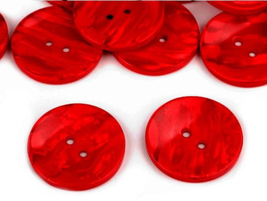 Biserni gumb velikosti 60" - rdeča jagoda (20 kosov)