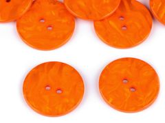 Biserni gumb velikosti 60" - oranžen (5 kosov)
