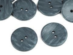 Biserni gumb velikosti 60" - sivo-modri (5 kosov)