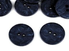 Biserni gumb velikosti 60" - temno moder (5 kosov)