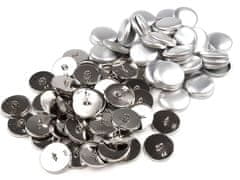 Pokrivni gumb iz vseh kovin velikosti 44" - nikelj (100 kompletov)