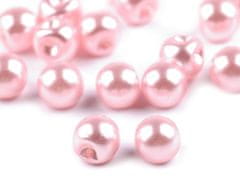 Prišita kroglica / gumb Ø8 mm - roza (20 kosov)