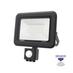 BRAYTRON FLOOD SC reflektor LED 30W dnevno bela PIR IP54 črn