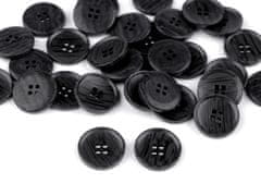 Imitacija lesenega gumba velikosti 32", 40", 44" - (32") črna (50 kosov)