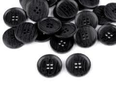 Imitacija lesenega gumba velikosti 32", 40", 44" - (40") črna (50 kosov)