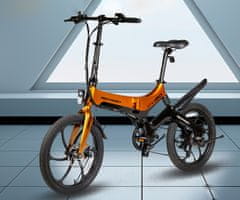 MS ENERGY STREETFLEX i20 električno kolo, zložljivo, 50,8 cm, 250 W, 280 Wh, 50 km, črno-sivo