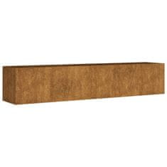 Vidaxl Vrtna visoka greda 200x40x40 cm corten jeklo