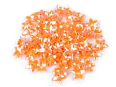 Bleščice 3D cvet Ø13 mm - oranžna AB (10 g)