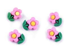 Gumb 3D cvet velikosti 24" - roza (5 kosov)