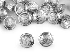 Gumb z grbom velikosti 24"; 32" - (24") srebrn (200 kosov)