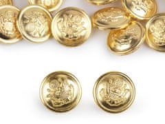 Gumb z grbom velikosti 24"; 32" - (32") rumeno zlato (200 kosov)
