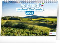 Notique Namizni koledar Po Češki na poti Via Czechia 2025, 23,1 x 14,5 cm