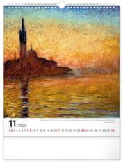 Notique Stenski koledar Claude Monet 2025, 30 x 34 cm