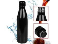 sarcia.eu Črna aluminijasta termoska/termalna steklenica 500ml 