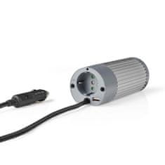 Nedis Power Inverter modificiran sinusni val | Vhodna napetost: 24 V DC | Izhodna povezava(-e) naprave: Tip F (CEE 7/3) | 230 V AC 50 Hz | 100 W | Najvišja izhodna moč: 200 W | Vtič za cigaretni vžigalnik 