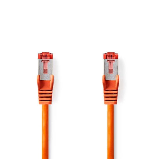Nedis Omrežni kabel CAT6 | RJ45 moški | RJ45 moški | S/FTP | 2,00 m | Okrogla | LSZH | Oranžna | Plastična vrečka