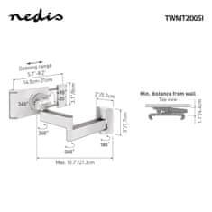 Nedis Nosilec za tablico | 7-12 " | Polno gibanje | Uporaba: Stena 