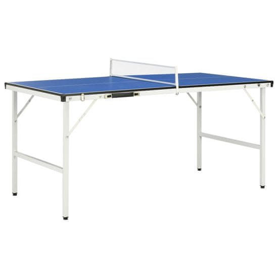 Vidaxl Miza za namizni tenis z mrežo 152x76x66 cm modra