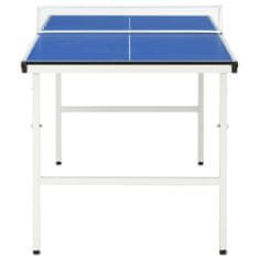 Vidaxl Miza za namizni tenis z mrežo 152x76x66 cm modra