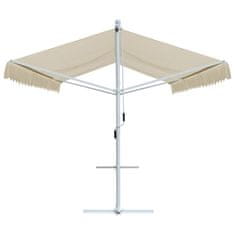 Vidaxl Prostostoječa tenda 500x300 cm krem