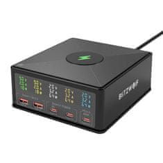 Blitzwolf Polnilec Blitzwolf 868H, 2xUSB-A, 3xUSB type-C, 160 W (črn)