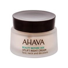 Ahava Beauty Before Age Uplift nočna lifting krema za obraz, vrat in dekolte 50 ml za ženske