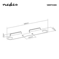 Nedis Nosilec za Soundbar | Združljivo z: Sonos Beam | Stena | 5 kg | Popravljen | ABS/Jeklo | Črna 