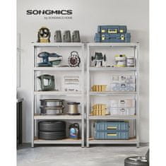 Songmics regal, 180 x 90 x 40 cm, srebrn (GLR40SV)