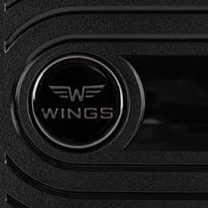 Wings Komplet 3 črnih kovčkov Wings L, M, S iz 100 % polipropilena