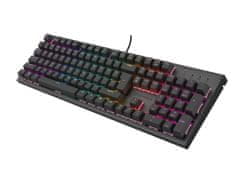 Genesis mehanska gaming tipkovnica THOR 303/RGB/Outemu Peach Silent/Wired USB/US layout/Black