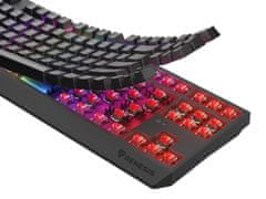 Genesis Gaming Keyboard THOR 230/TKL/RGB/Outemu Red/Wireless USB + Bluetooth/US layout/Black