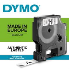 Dymo Trak D1 širine 12 mm, črno/beli