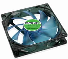 Evolveo 12L1BL ventilator 120mm, 4 LED modre barve, 3pin